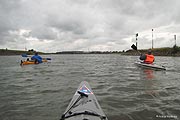 Die letzten Meter auf dem Spoykanal bevor wir auf den Rhein paddeln.