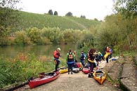 An der Einsatzstelle zum Altwasser.